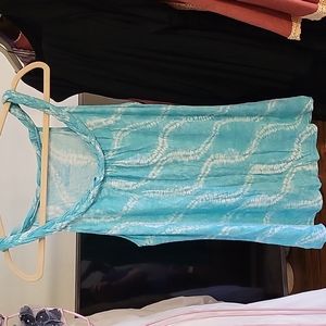 Cute aqua & white tye dye tank. Never worn.